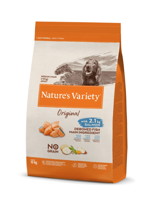 Natures Variety Medium/Maxi Salmón No Grain 10KG