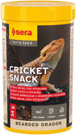 sera Bearded Dragon Cricket Snack 34g