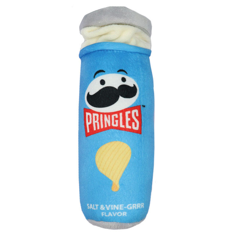 PELUCHE TUBO PRINGLES RECORD 7x26 CM AZUL