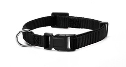 COLLAR DE NYLON BASIC RECORD M 2x (40-53) CM NEGRO